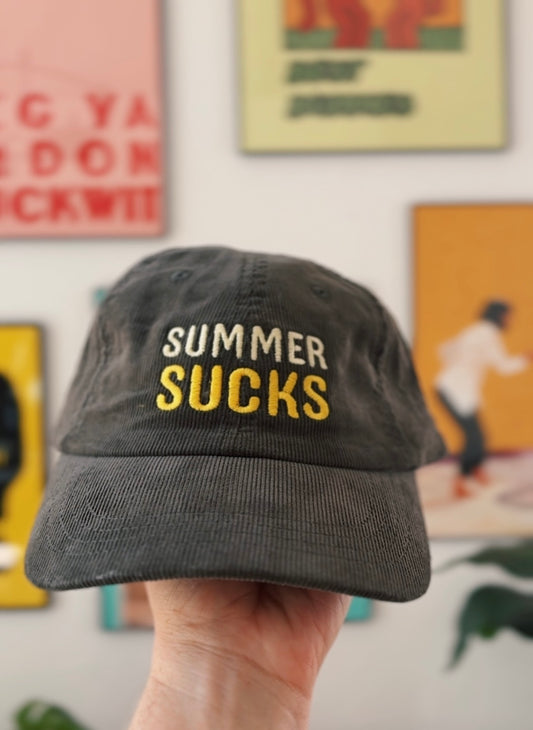 SUMMER SUCKS - Vintage corduroy Smac cap